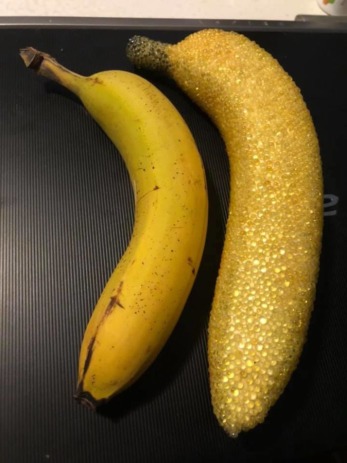 Acquired Today At Sunshine Acres Children’s Home Thrift Store & Boutique For A Mere 50 Cents! I Shall Never Be Without A Banana For Scale Again! Beautiful Beaded Banana... Banana For Scale