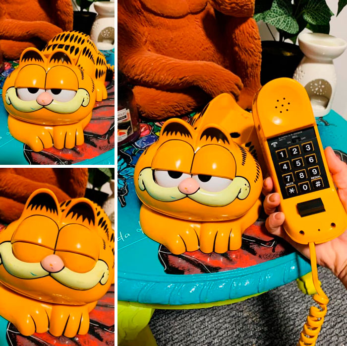 Garfield Vintage Phone I Sourced Of Ebay Online Wanted This Cute Little Fella For Ages! & Finally Saw Him For £50 I Just Couldn’t Resist