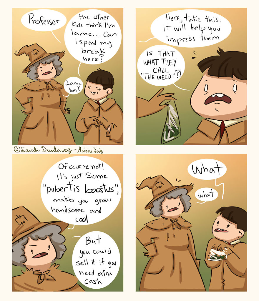 I Imagine What Happens In ‘Harry Potter’ Universe When No One’s Watching (10 Comics) Part 2