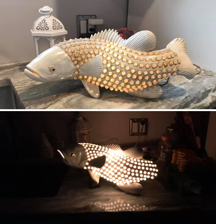 Look At This Cool Lamp! My Old Neighbor Acquired It From His Late Dads Estate. He Asked Us To Find Out More About It. Have You Ever Seen Something So Cool!!!!???!! I’m Trying To Talk My Husband Into Buying It From Him!!!
