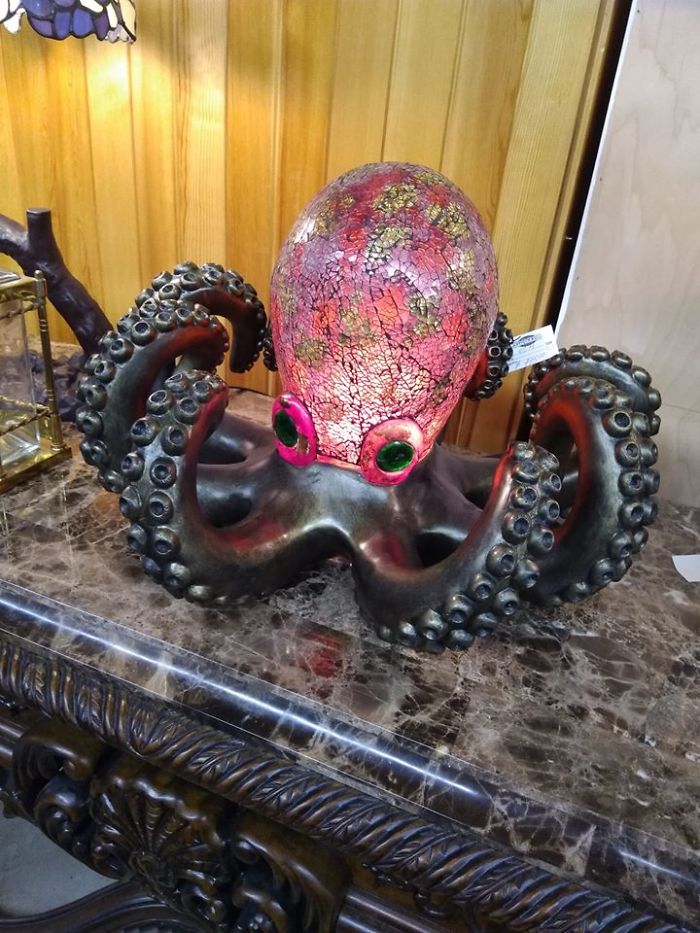 Octopus Lamp Found At The Johnson Terminal Antique Mall In Winnipeg