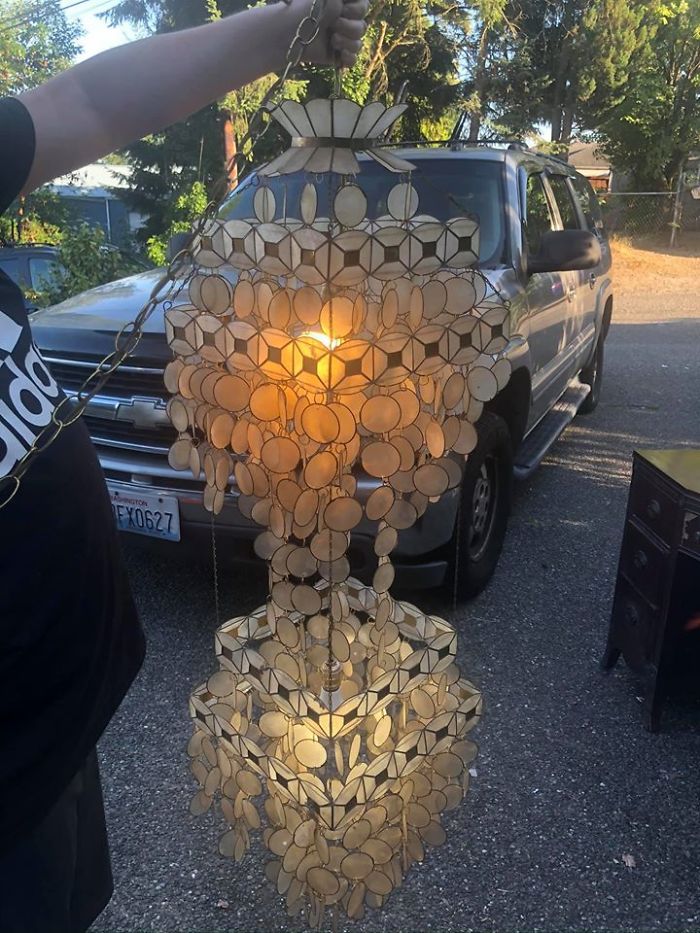 My Mom Gave Me This Lamp. It Was A Wedding Present To Her And My Dad. It Came From The Philippines And Is Made From Shell. It Needs Some Tlc But I’m So Happy To See It Works Still