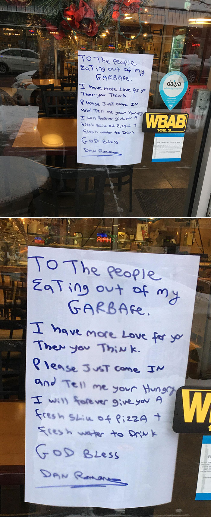 Thanks Frankie’s East Aside Restaurant For Doing The Right Thing