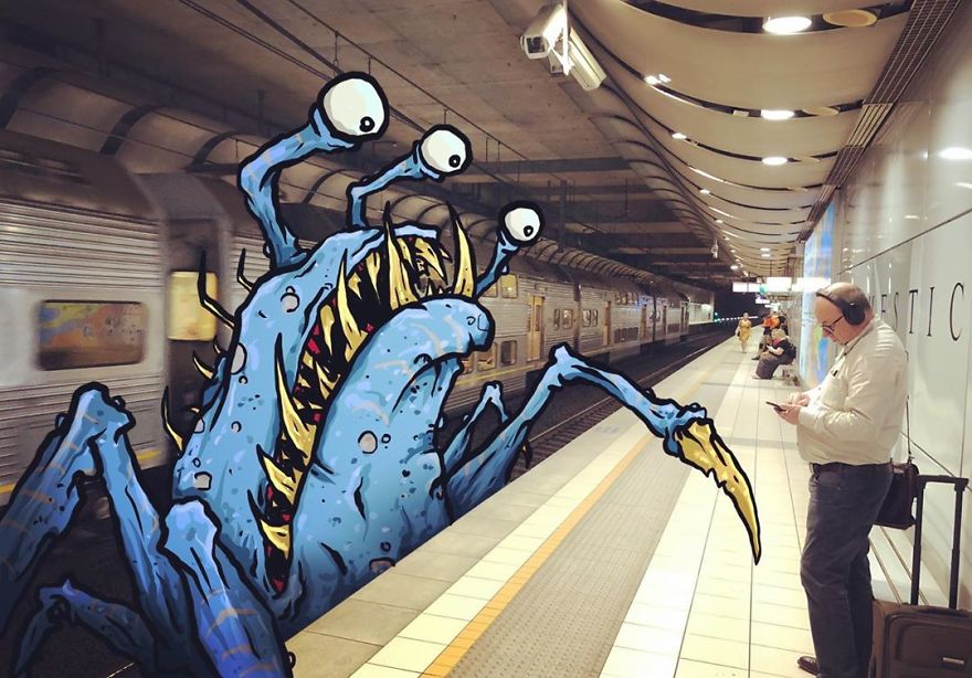 Artist Makes Fun Images That Show What Life With Monsters Would Be Like (190 Pics)