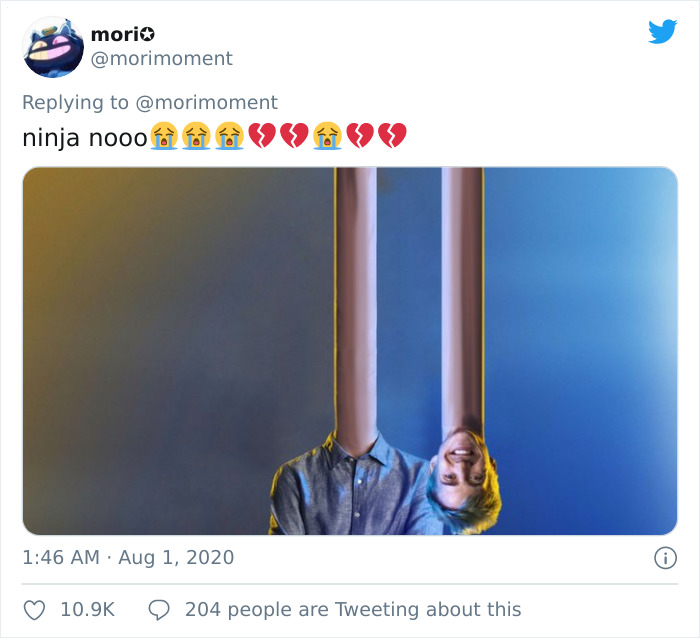 This Twitter User Lengthens Ninja's Neck After Every 20 Likes, Posts The Hilarious Result After Receiving 100k Likes