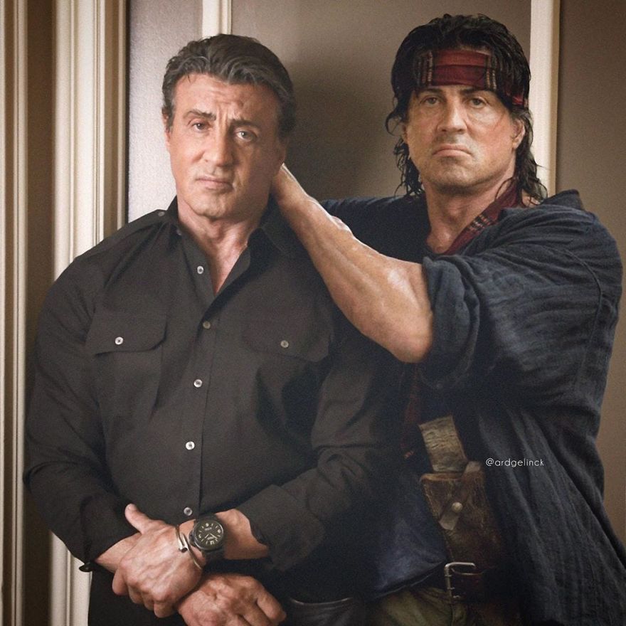 Sylvester Stallone And Rambo
