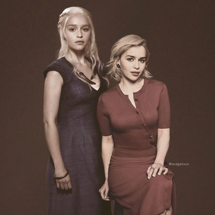 Emilia Clarke y Daenerys Targaryen