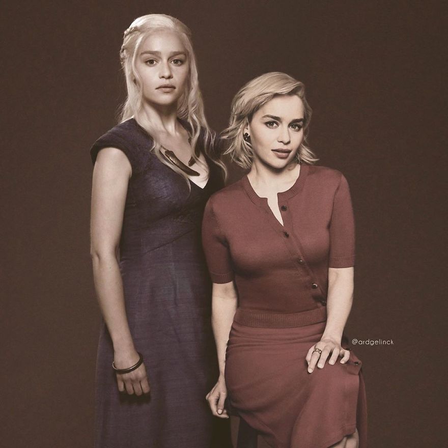 Emilia Clarke And Daenerys Targaryen