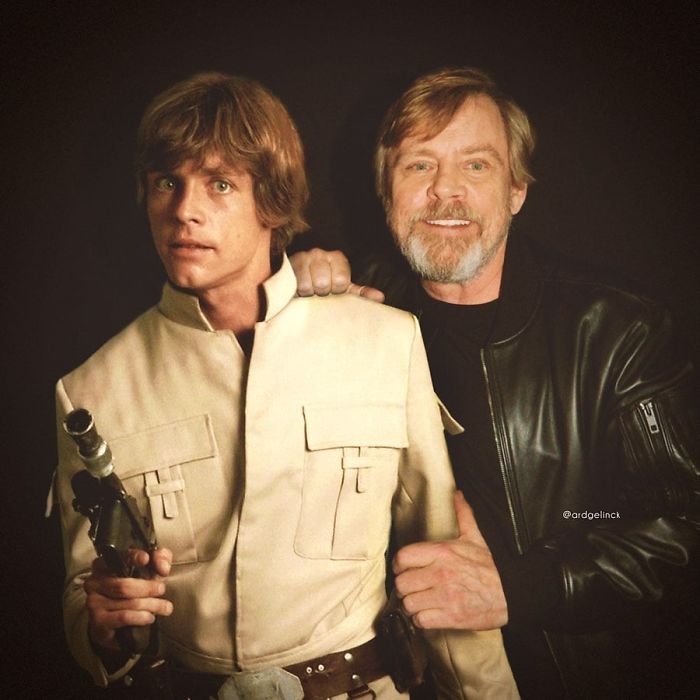 Mark Hamill y Luke Skywalker