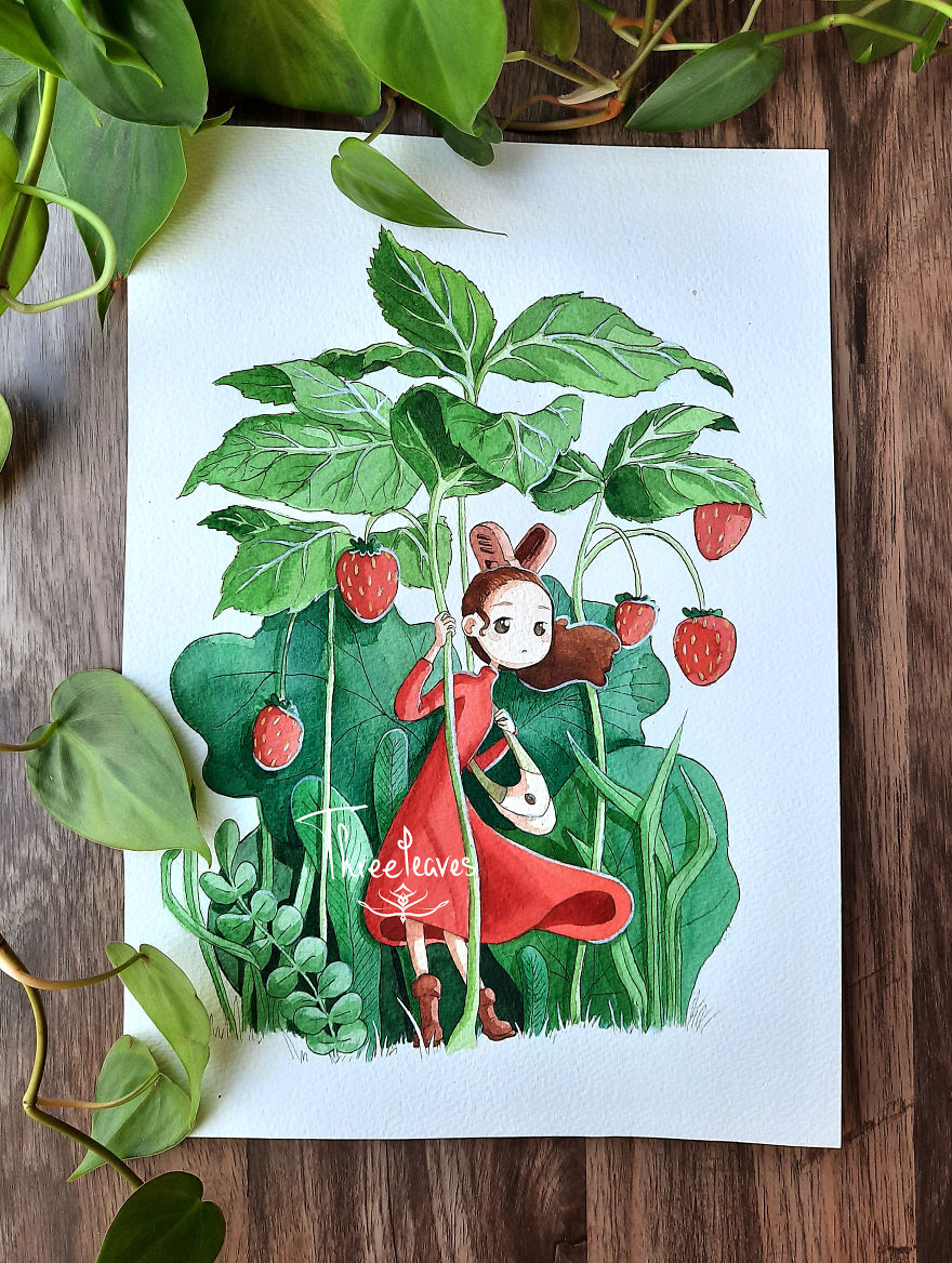 I Created 10 Paintings Of Ghibli Characters In Nature