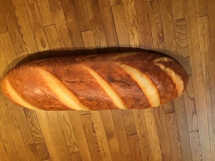 A Four-Foot Long Baguette Pillow My Sister Bought For Me 🥖