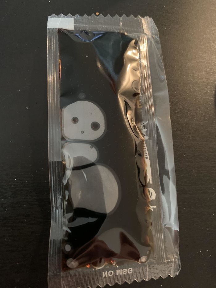 This Snowman Air Bubble In My Soy Sauce Packet