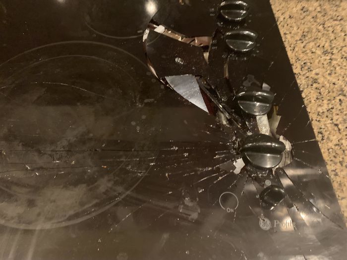 Went To Replace Microwave, It Fell On Our Stove