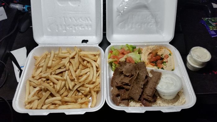 I Ordered A Gyro Plate And A Side Of Fries