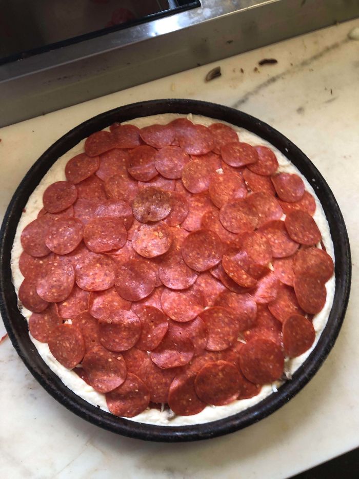 Customer Asked For An Ungodly Amount Of Pepperoni