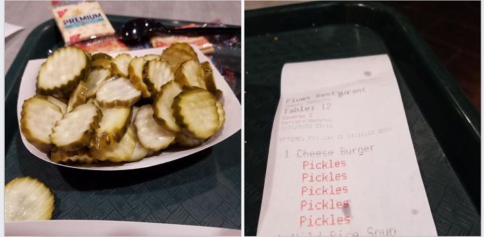 “Can I Get Pickles With My Burger Please?” “Nothing Else?” “No, Just Pickles, Pickles, Pickles”