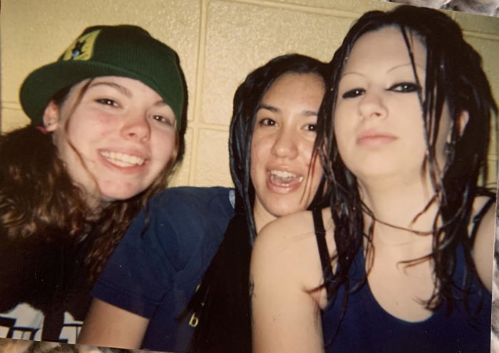 High School Dance, Eyebrows Tweezed To Non Existence; Dreads Created By “Glue”