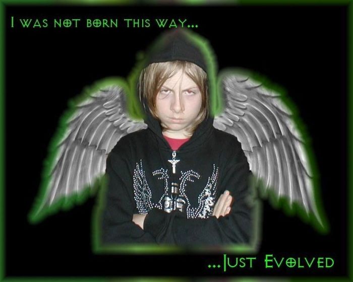 14 Y/O Me. I Had An Obsession With Demigod Characters And Photo Manipulation
