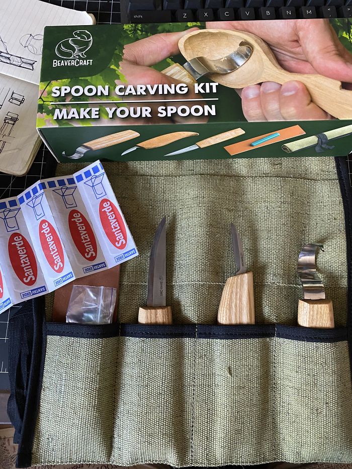 My Spoon Carving Kit Came With Bandaids