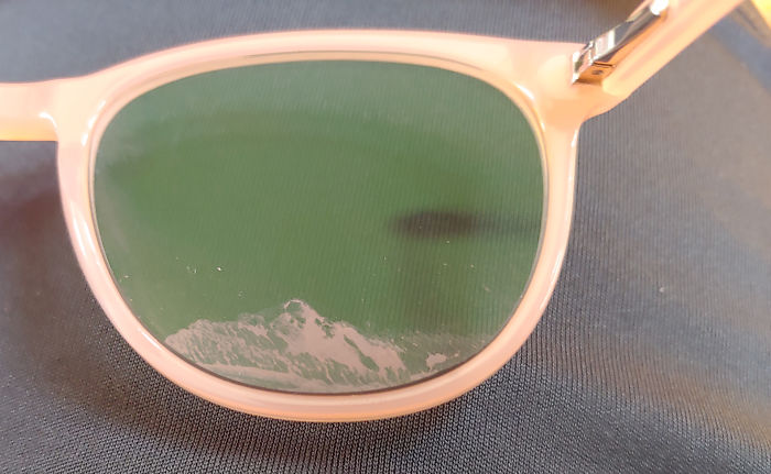 This Smudge On My Glasses Looks Like A Mountain