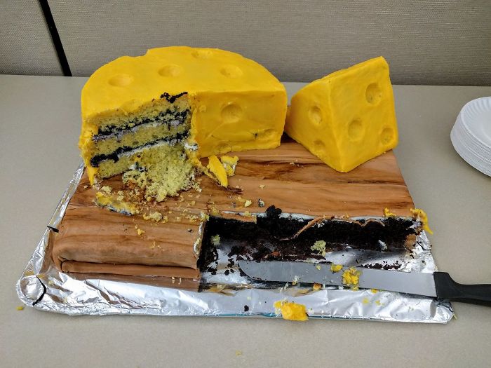 A Co-Worker Brought Homemade "Cheesecake" To The Office Today
