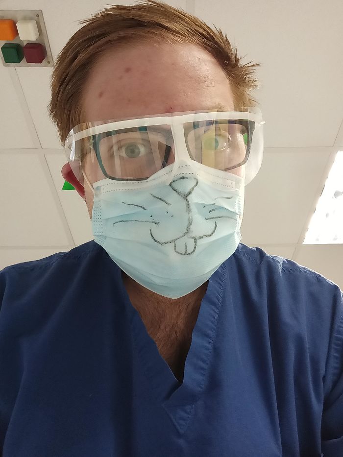 Working On A Covid-19 Ward, Trying To Lighten The Mood