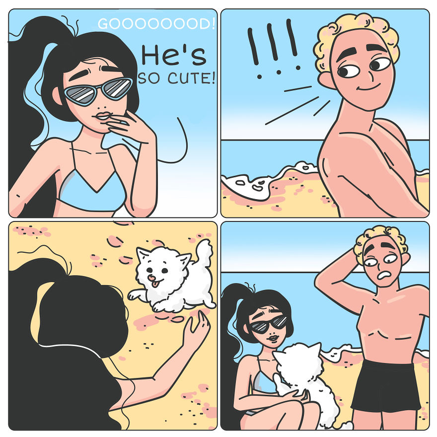 My 30 Comics About Ironic And Funny Situations Girls Live Through During  Summer | Bored Panda