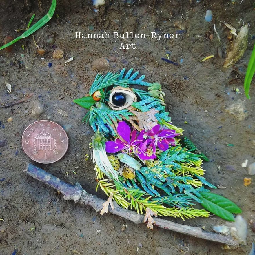 Artist Creates Incredible Birds With Elements Of Their Natural Environment
