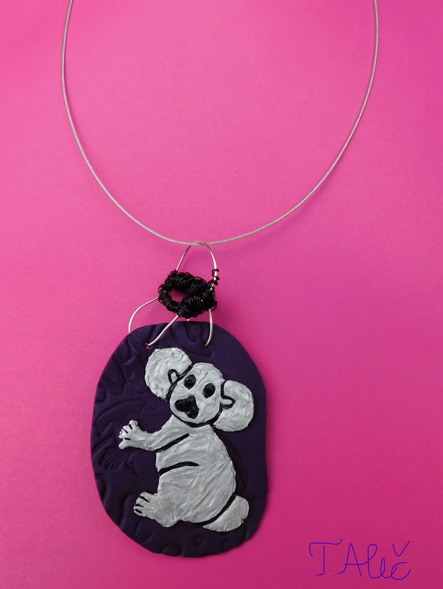Handmade Necklace: Koala