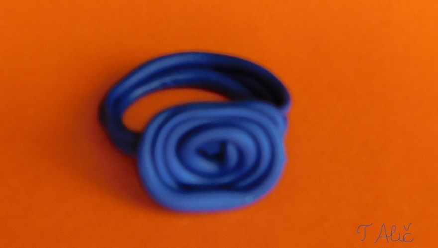 Handmade Ring In Blue Color
