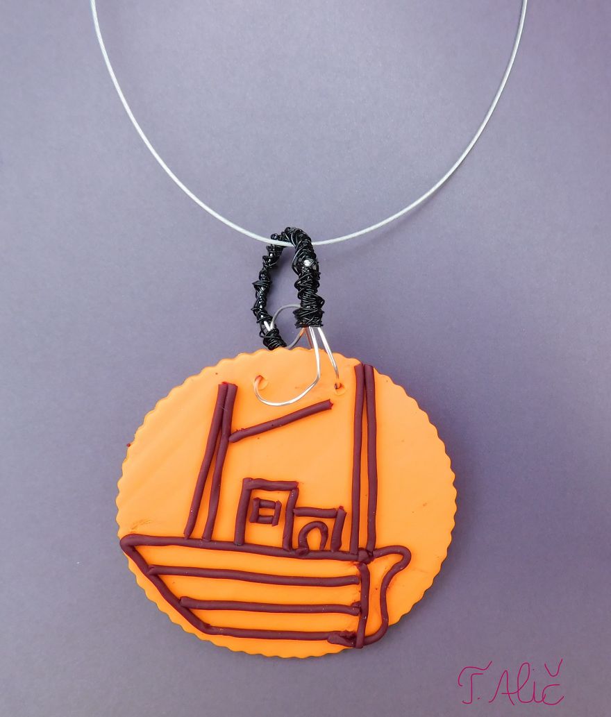 Handmade Necklace: Fisherman's Ship