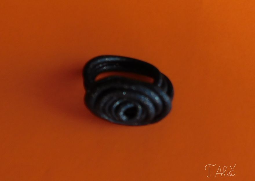 Handmade Ring In Black Color