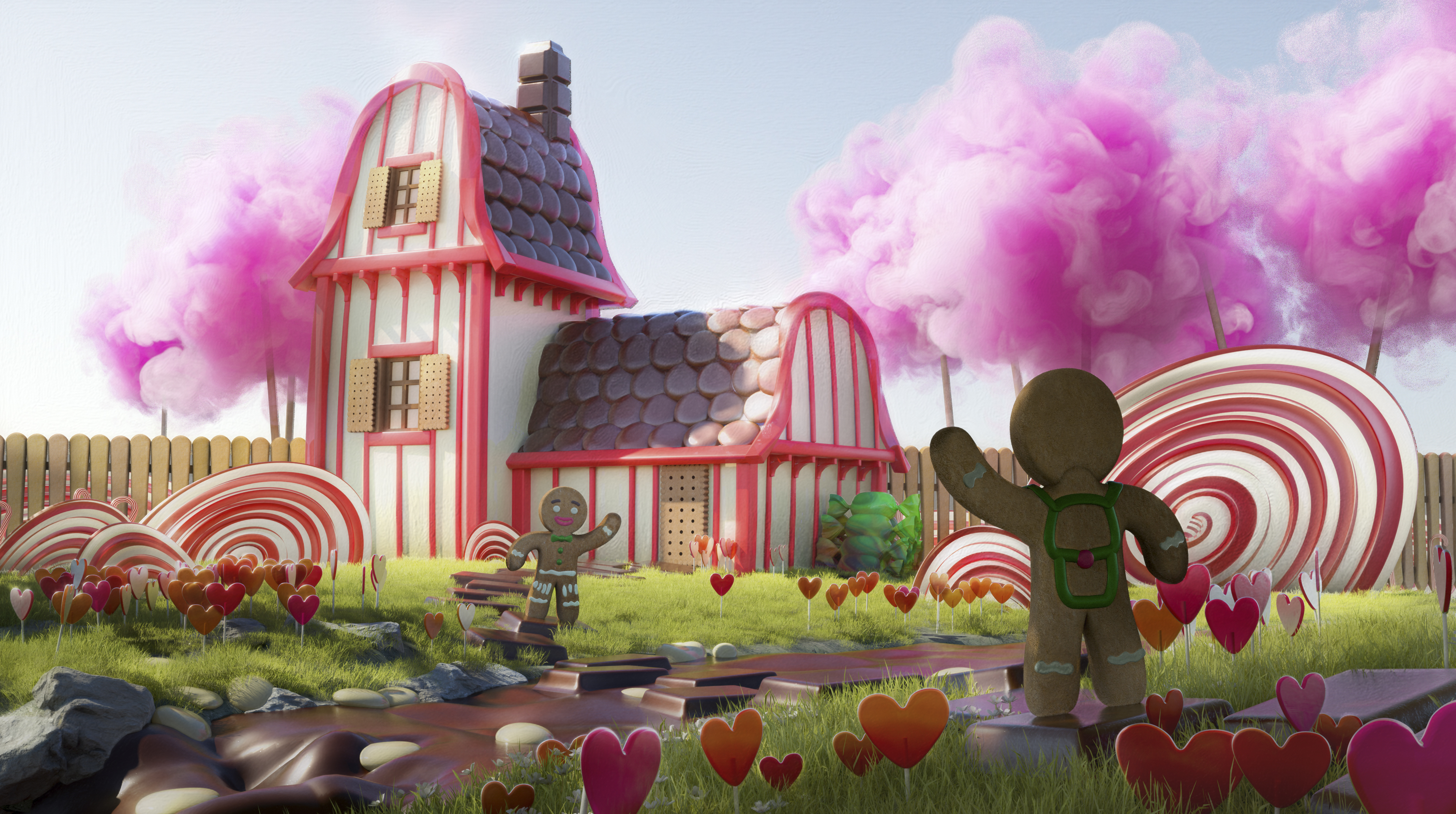 8 Kids Draw Their Own Version Of A Dream Garden, And 3D Artists Take It And Make It Real