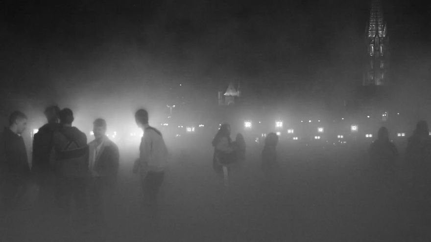 I Recorded A Day Of People Frolicking Among Multicolored Fog