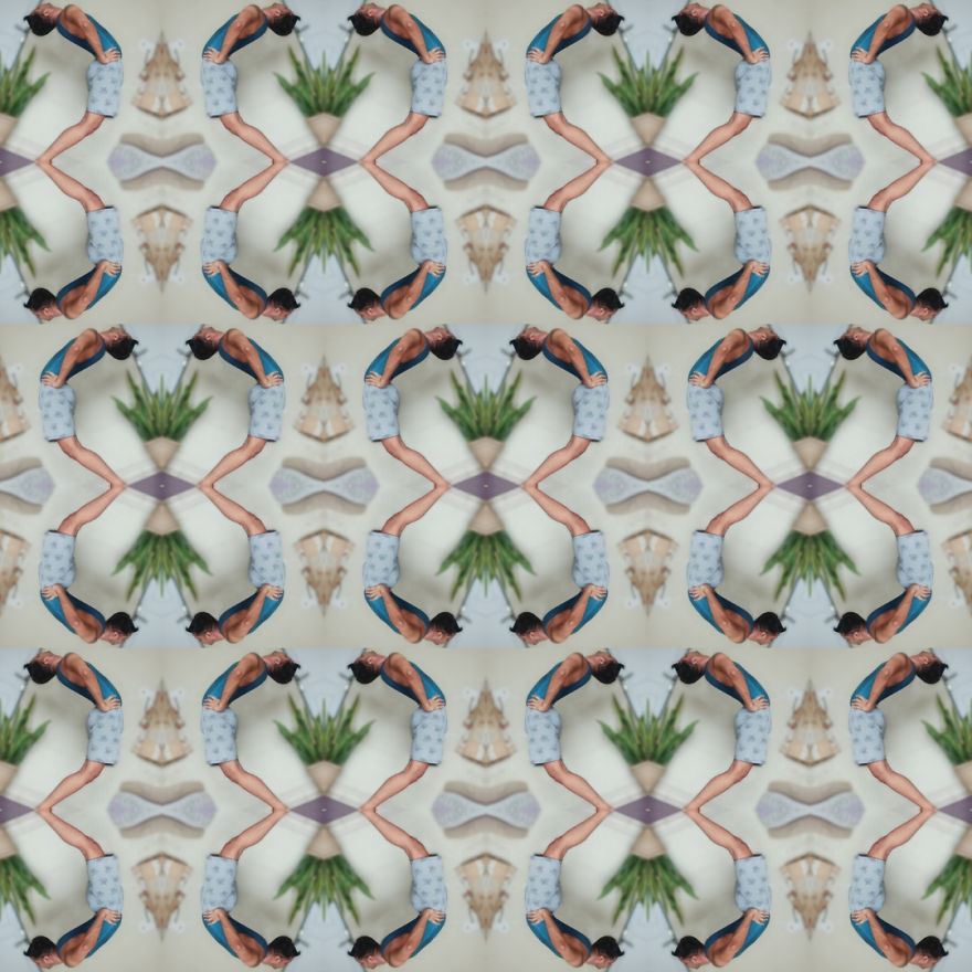 Tile Art Made From My Yoga Poses