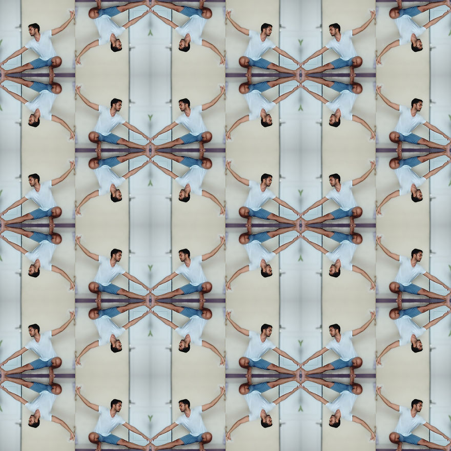 Tile Art Made From My Yoga Poses