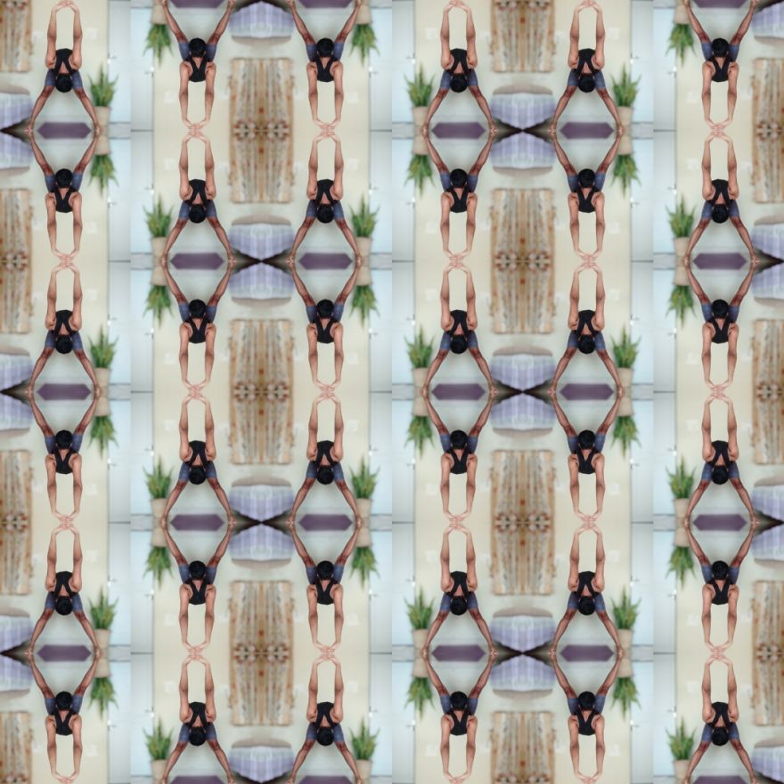 Tile Art Made From My Yoga Poses