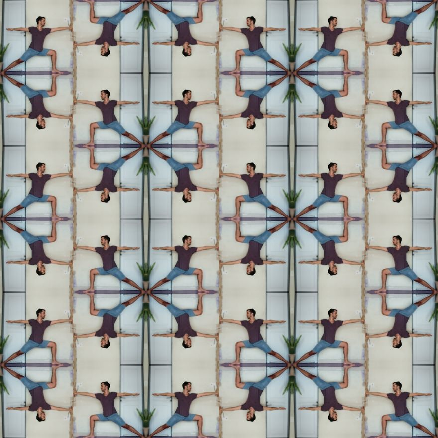 Tile Art Made From My Yoga Poses