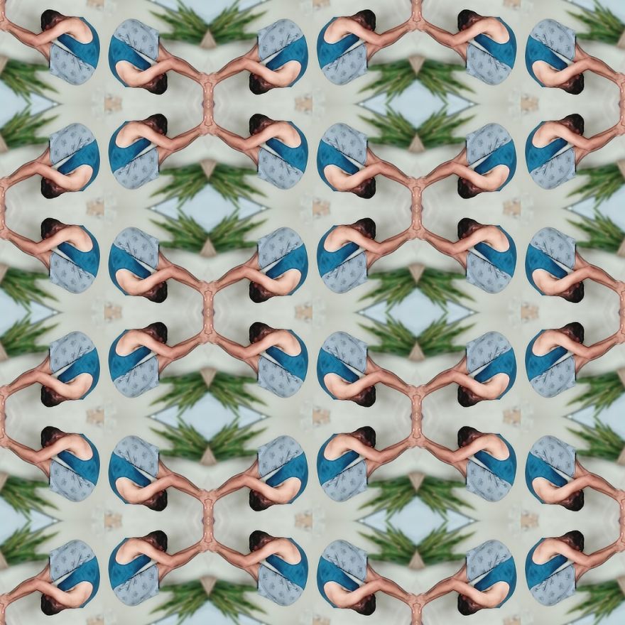 Tile Art Made From My Yoga Poses