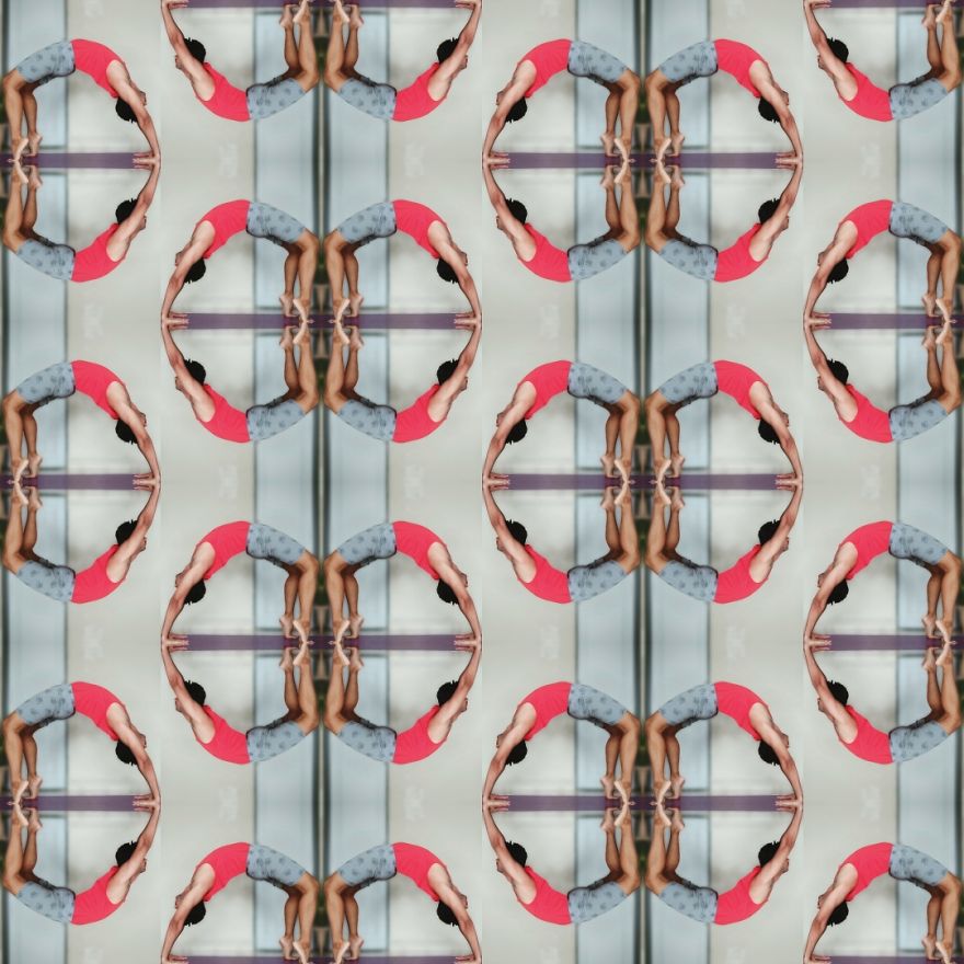 Tile Art Made From My Yoga Poses