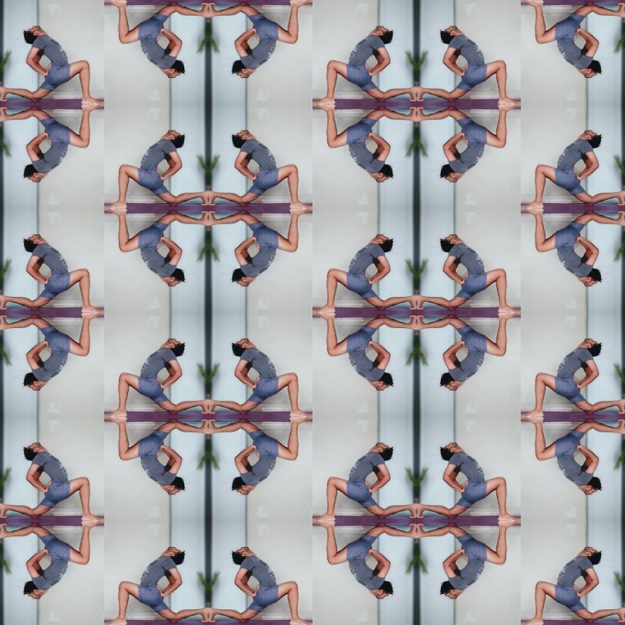 Tile Art Made From My Yoga Poses