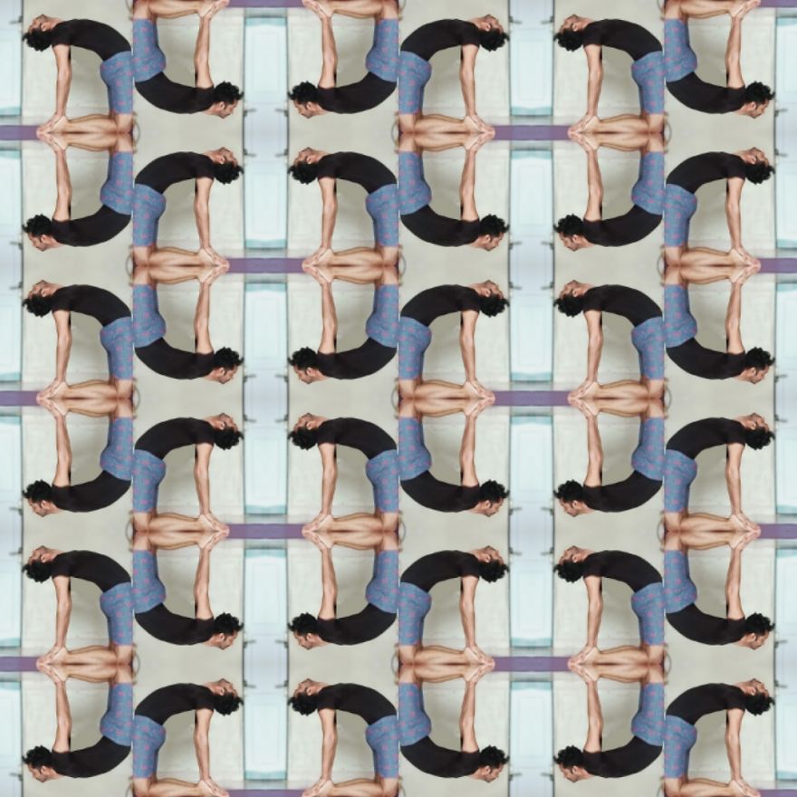 Tile Art Made From My Yoga Poses