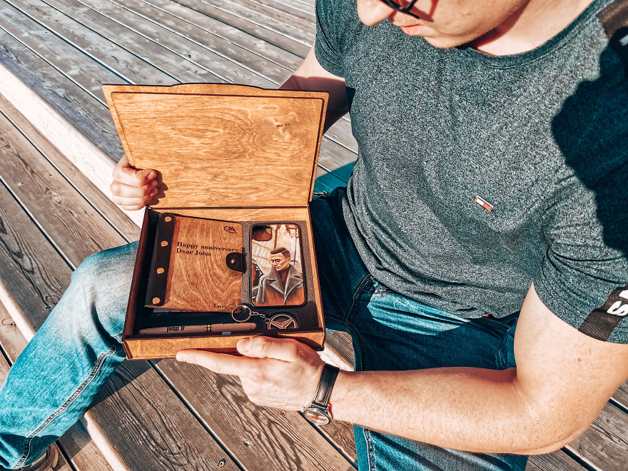 5th Anniversary Gift, Wooden Memory Box, Personalized Cigar Box, Groomsmen Gift Set, Wood Gift Box, Groomsman Gift Box, Anniversary Gift Box 5th Anniversary Gift, Wooden Memory Box, Personalized Cigar Box, Groomsmen Gift Set, Wood Gift Box, Groomsman Gift Box, Anniversary Gift Box
