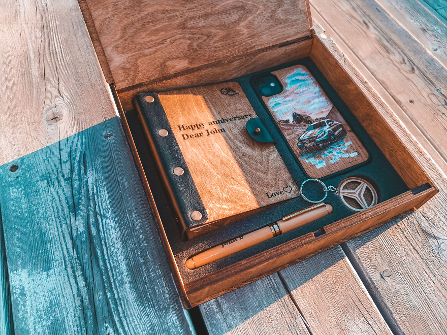 5th Anniversary Gift, Wooden Memory Box, Personalized Cigar Box, Groomsmen Gift Set, Wood Gift Box, Groomsman Gift Box, Anniversary Gift Box 5th Anniversary Gift, Wooden Memory Box, Personalized Cigar Box, Groomsmen Gift Set, Wood Gift Box, Groomsman Gift Box, Anniversary Gift Box