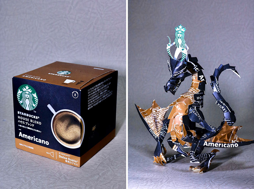 Paper-Art-Sculptures-From-Product-Packaging-Kiries-Part-3-Haruki