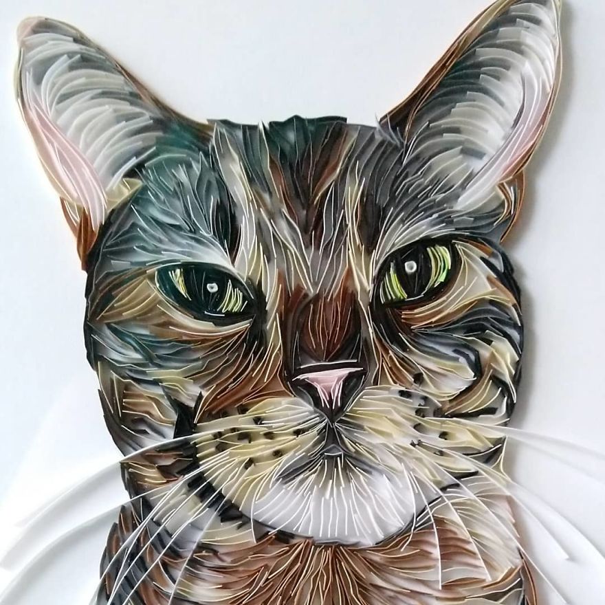 I Use A Paper Quilling Technique To Create These Art Pieces (42 Pics) |  Bored Panda