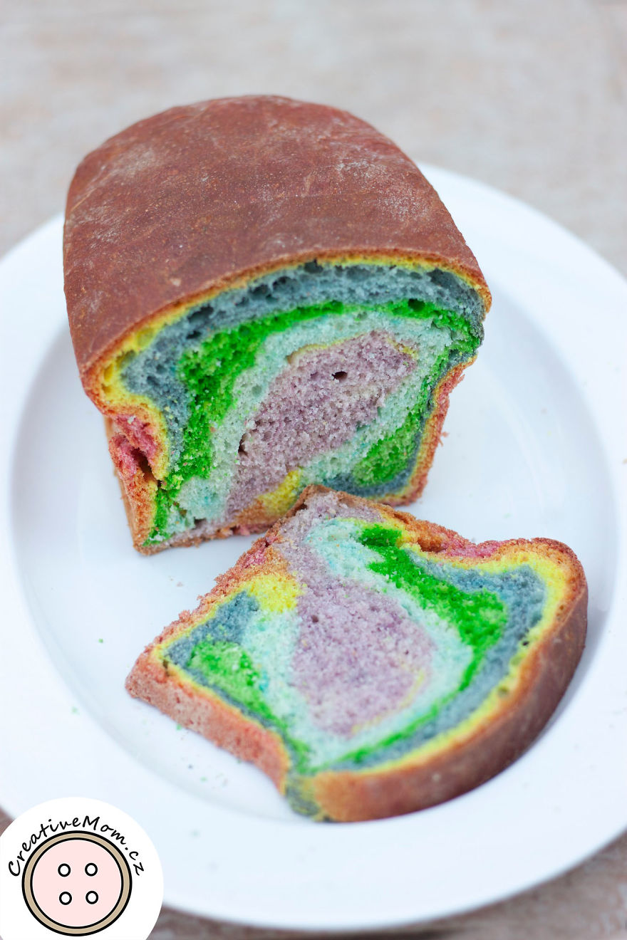 Our Breakfasts Are So Colorful With This Rainbow Bread