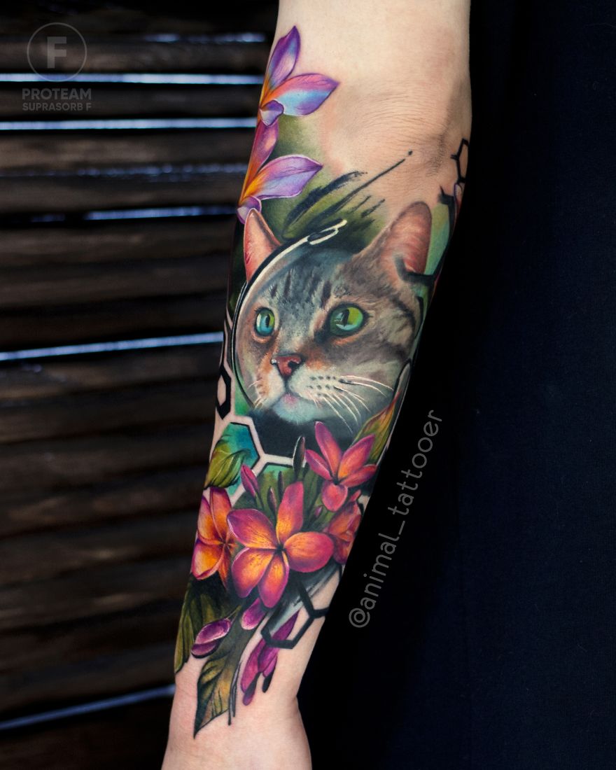 Russian Tattoo Artist Makes Amazing Realistic Tattoos Animal