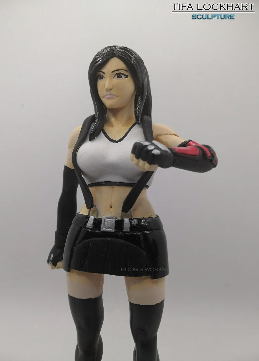Sculpting Tifa Lockhart Using Air Dry Clay