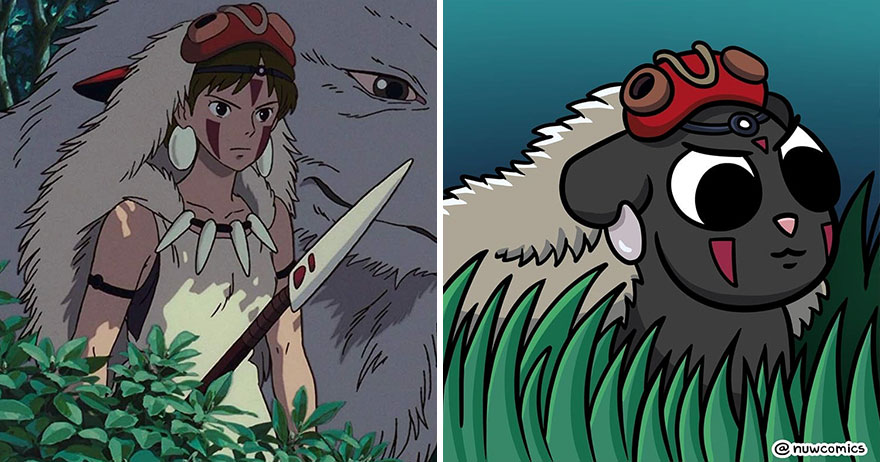 My Guinea Pig Was The Guinea Pig Of My Attempt At Redrawing 9 Studio Ghibli Characters